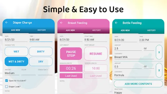 Baby & Breastfeeding Tracker screenshot 1