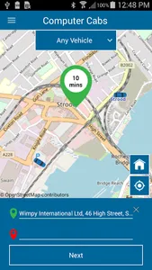 Computer Cabs Taxi App screenshot 1