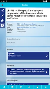 ASTMH Events screenshot 2