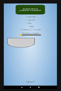 Salad Bowl Calorie Counter screenshot 2