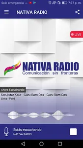 NATIVA RADIO PERÚ. screenshot 0