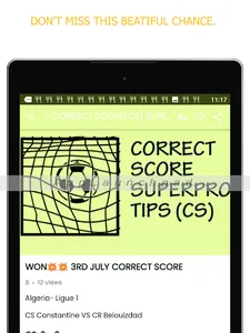 CORRECT SCORE(CS) SUPERPRO TIP screenshot 12