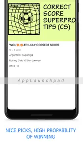 CORRECT SCORE(CS) SUPERPRO TIP screenshot 3