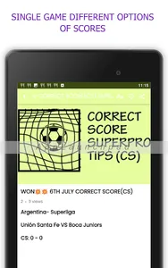 CORRECT SCORE(CS) SUPERPRO TIP screenshot 7