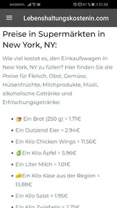 Lebenshaltungskosten screenshot 4