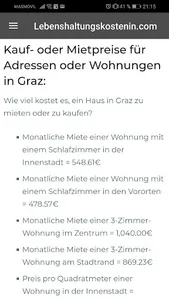 Lebenshaltungskosten screenshot 5