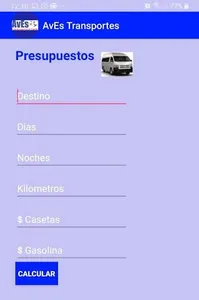 AvEs Cotizador de Viajes screenshot 0