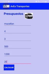 AvEs Cotizador de Viajes screenshot 1