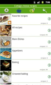 Cottage cheese recipes screenshot 0