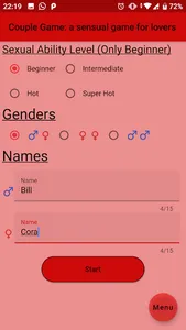 Couple Game: a sensual game fo screenshot 2