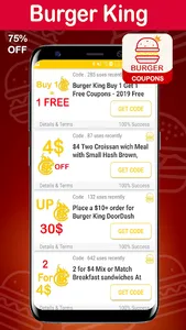 Coupons For Burger King - Prom screenshot 1