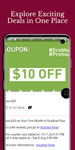 Coupons & deals for Grubhub screenshot 3