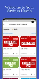 CouponApps - Stubhub Coupons screenshot 0