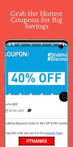 CouponApps - Stubhub Coupons screenshot 2