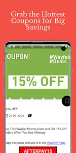 CouponApps - Wayfair Coupons screenshot 2