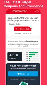 Target Coupons : Online Shop screenshot 14