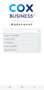 Cox Business MyAccount screenshot 0