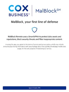 Cox Business MalBlock Remote screenshot 5