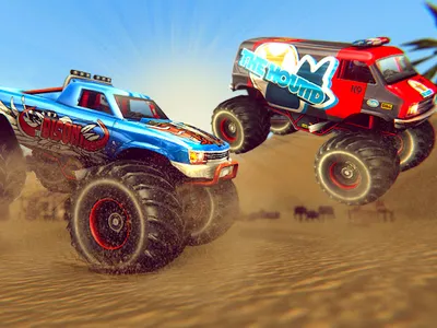 Monster Truck Games Race Arena screenshot 22
