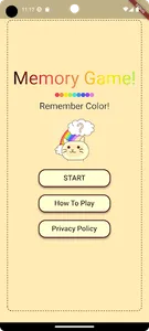 BrainTrainingGameRememberColor screenshot 1