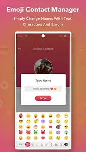 Emoji Contact Maker - Contact  screenshot 2