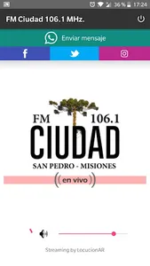 FM Ciudad 106.1 MHz. screenshot 0