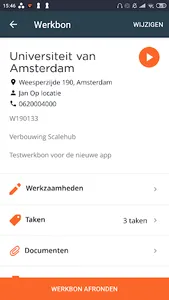 Crafter - Werkbon App screenshot 1