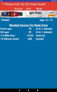 Fitness Calc-Coast Guard screenshot 8