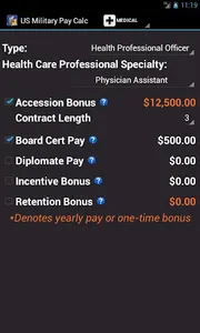 US Military Pay Calc Plus screenshot 5