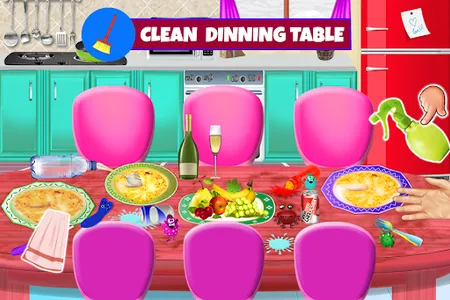 Cute Girl Cleans Dirty Kitchen screenshot 4