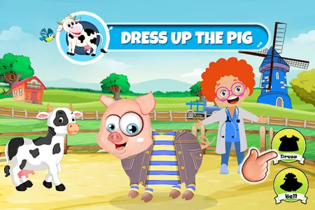 Kids Farm Animals Doctor Game screenshot 1