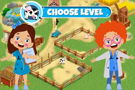 Kids Farm Animals Doctor Game screenshot 3