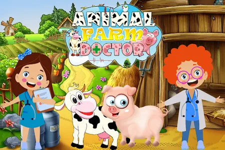 Kids Farm Animals Doctor Game screenshot 4
