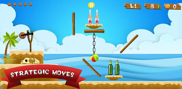 Slingshot Bottle Shooting Game screenshot 1