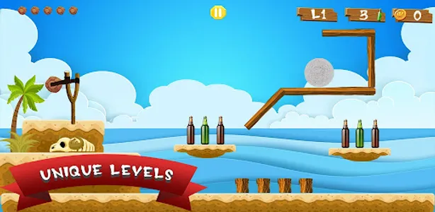 Slingshot Bottle Shooting Game screenshot 2