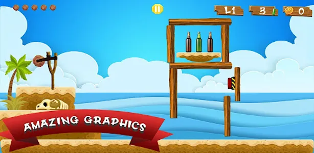 Slingshot Bottle Shooting Game screenshot 3