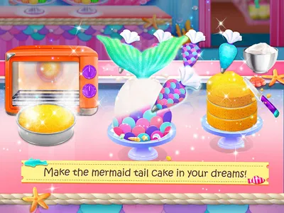 Mermaid Unicorn Bakery Game screenshot 1