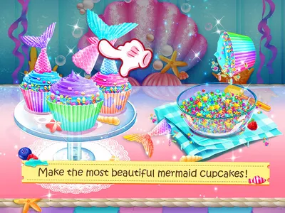 Mermaid Unicorn Bakery Game screenshot 10