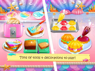 Mermaid Unicorn Bakery Game screenshot 3