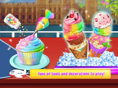 Rainbow Unicorn Ice Cream Food screenshot 1