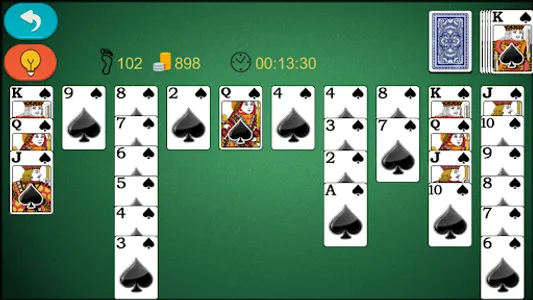 Spider Solitaire Classic+ screenshot 2