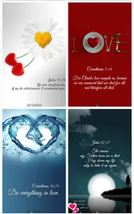 Love Bible Quotes & Verses Wal screenshot 0