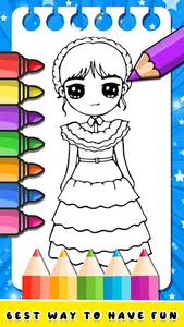 Wednesday Addams 2 Coloring screenshot 2