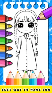Wednesday Addams 2 Coloring screenshot 3