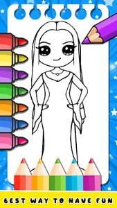 Wednesday Addams 2 Coloring screenshot 7
