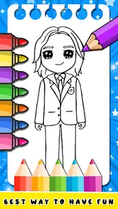 Wednesday Addams 2 Coloring screenshot 9