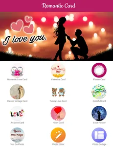 Romantic Card: create love e-c screenshot 10