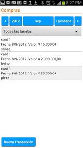 Credit Card Manager screenshot 1