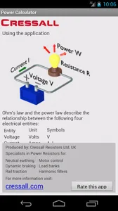 Ohm's Law/Power Law Calculator screenshot 1