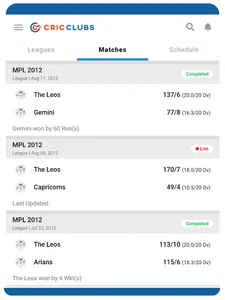 Cricclubs Mobile screenshot 13